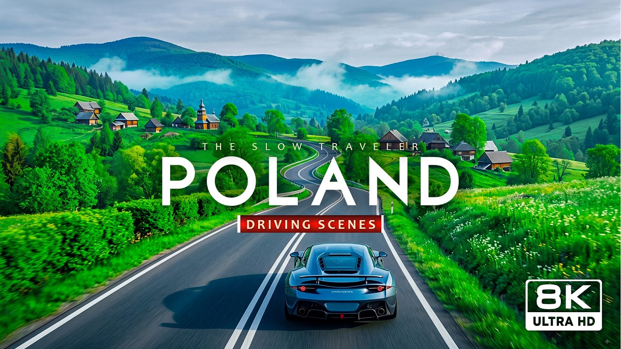 Poland 4K Scenic Drive 🇵🇱 | Charming Villages, Beautiful Countryside & Breathtaking Roads