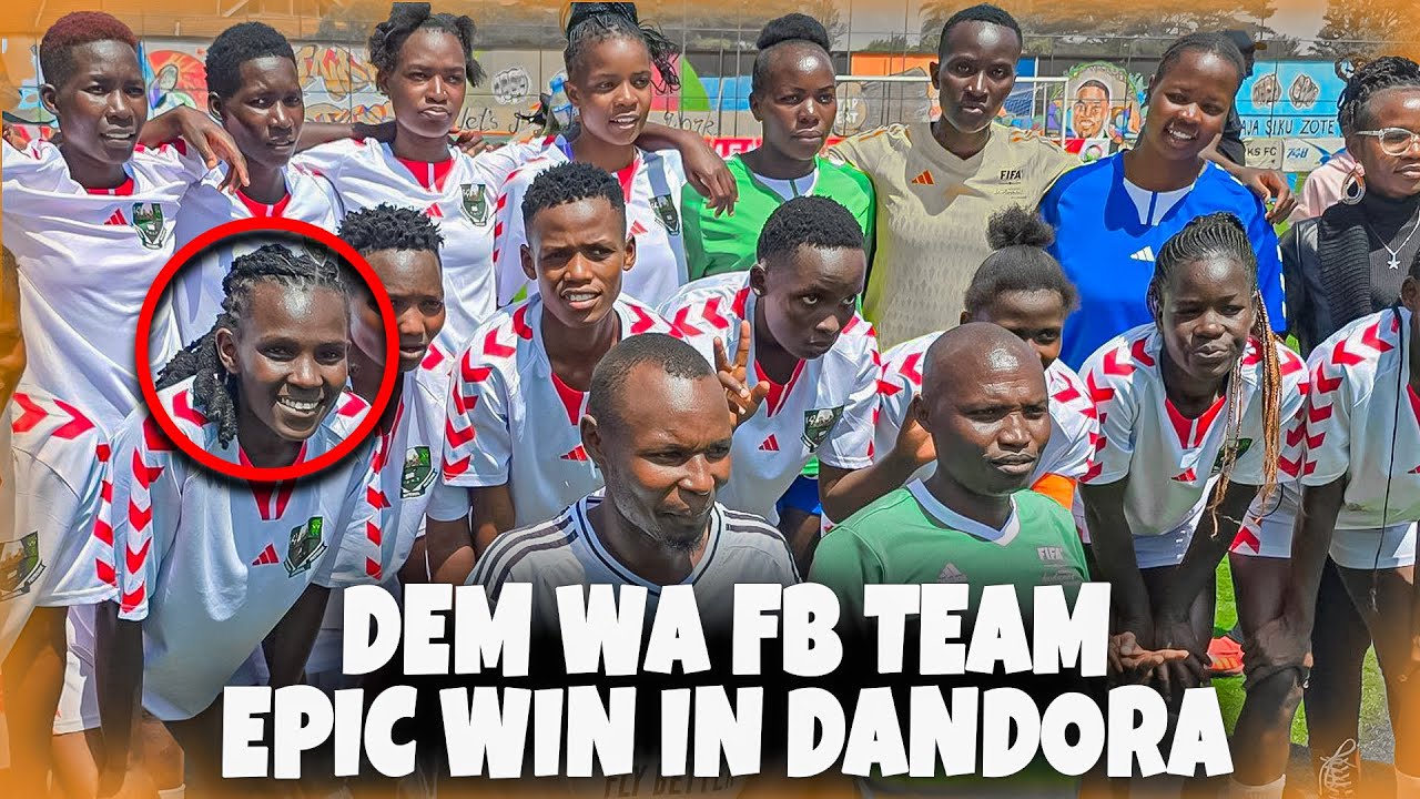 SEE HOW TEAM  DEM WA FACEBOOK WINS ZETECH IN DANDORA STADIUM