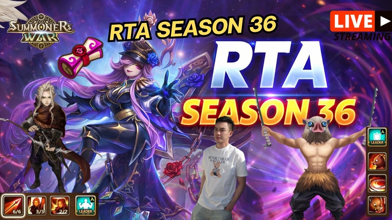 🔴 Summoners War  : ChinJungNaKub  สตรีมสดพูด - คุย  ไต่แรงค์ RTA Season 36 EP.37