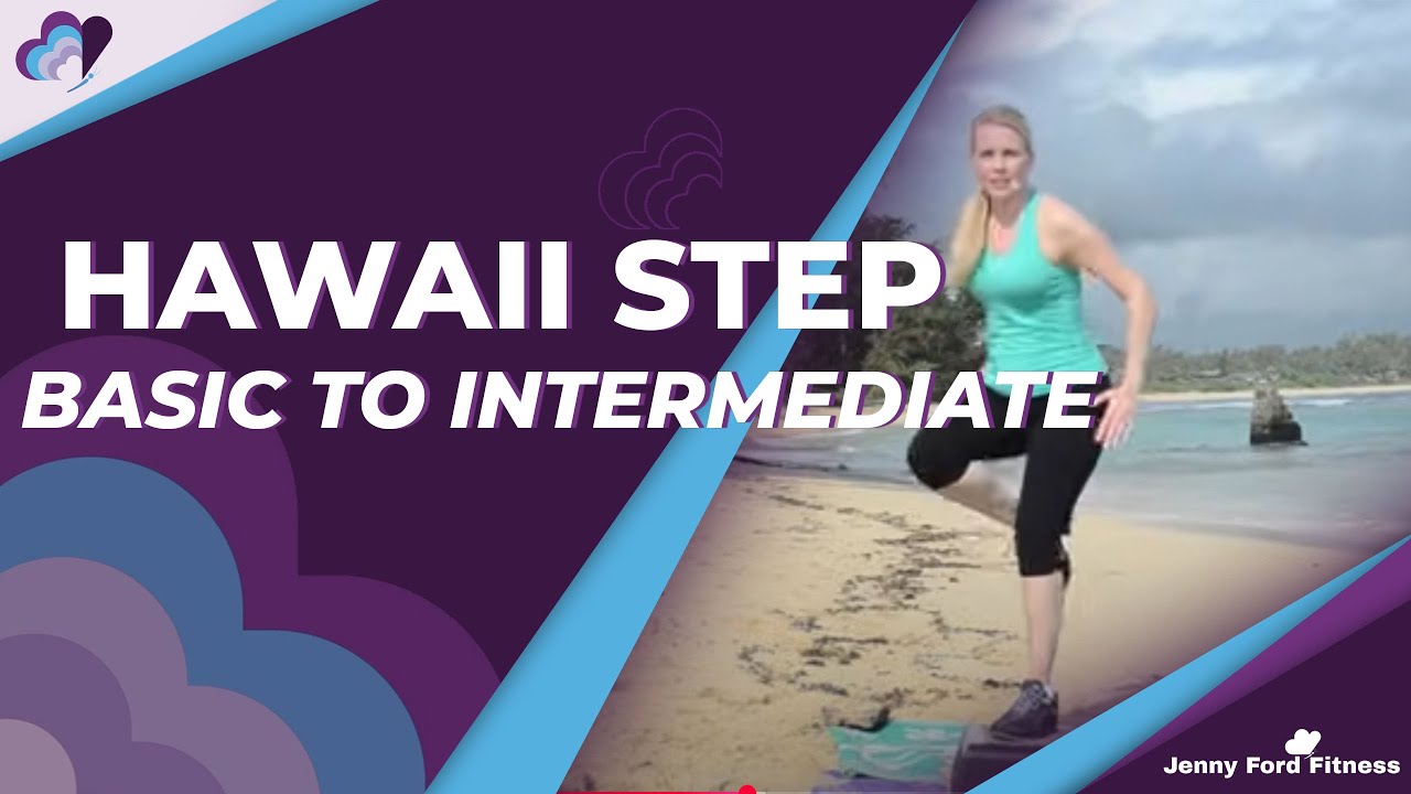Step Aerobics Cardio | Hawaii | Basic Level | At-Home Full Body Total Workout | 4 Combos | 40 Min
