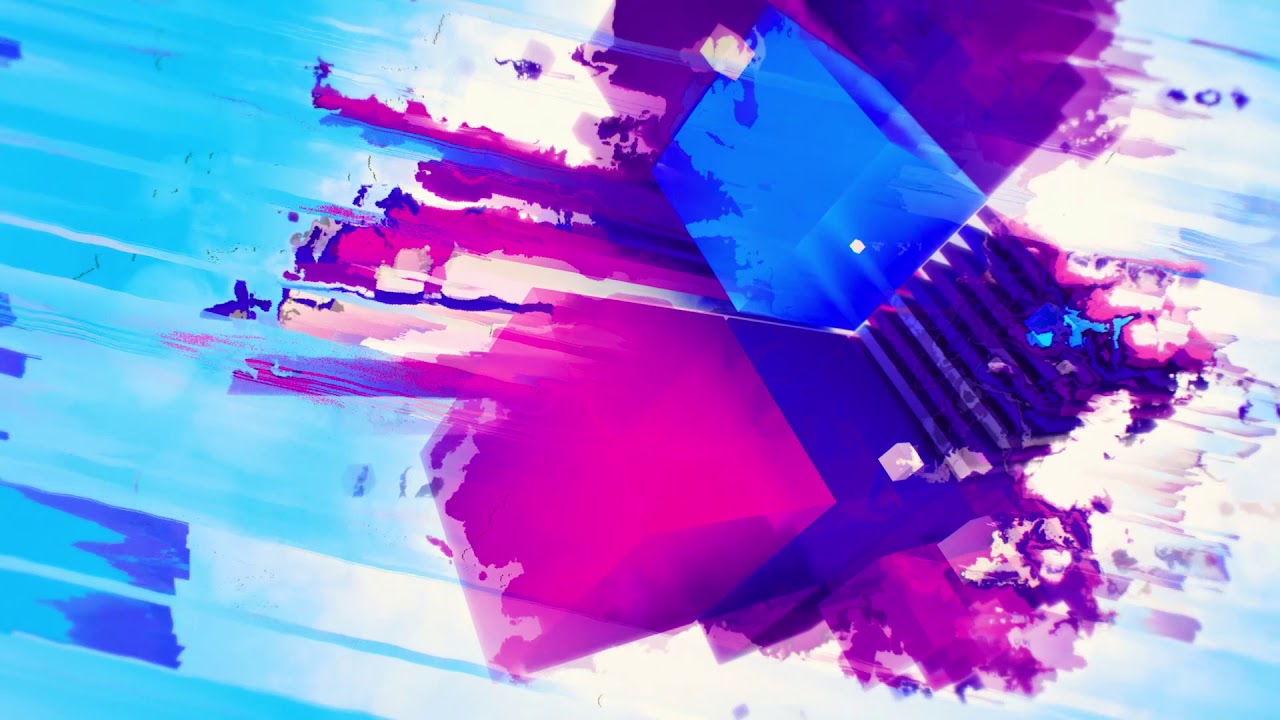 HD Abstract Geometric Bright Glitch 3D Animation Relaxing Meditation Background Screensaver