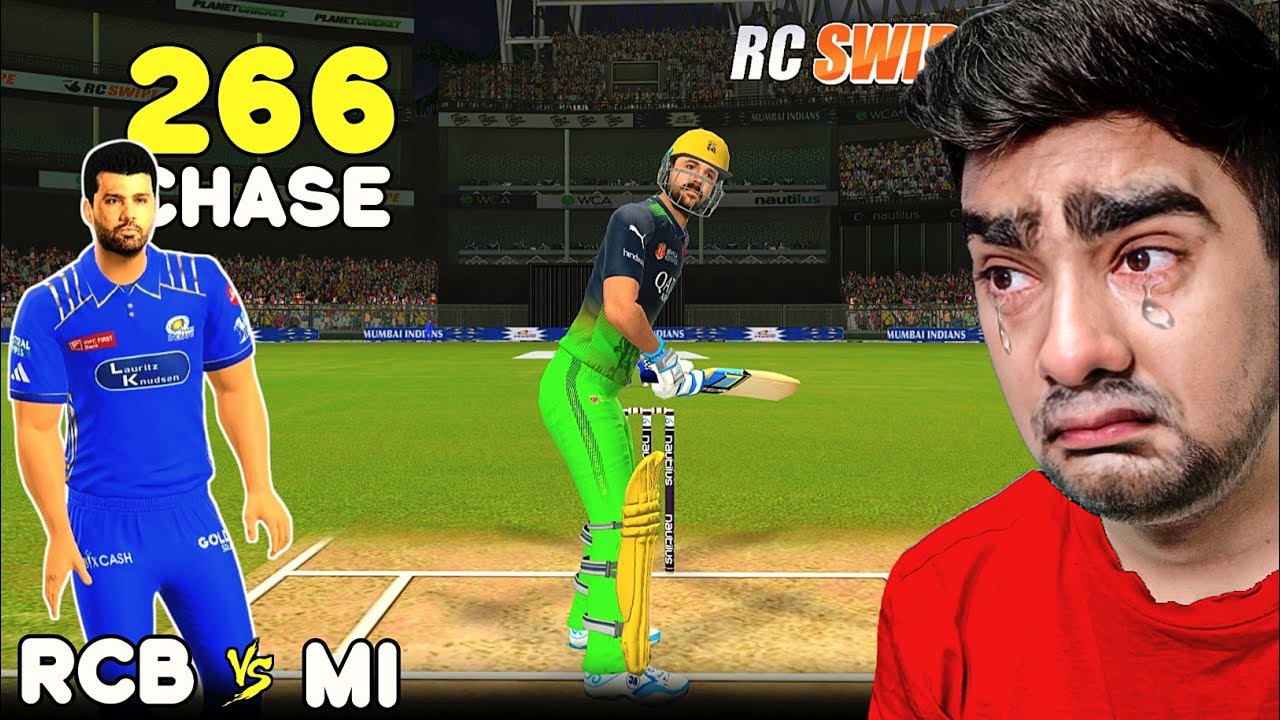FAAK! 266 CHASE MI Vs RCB RCPL Auction (Dynamic AI)