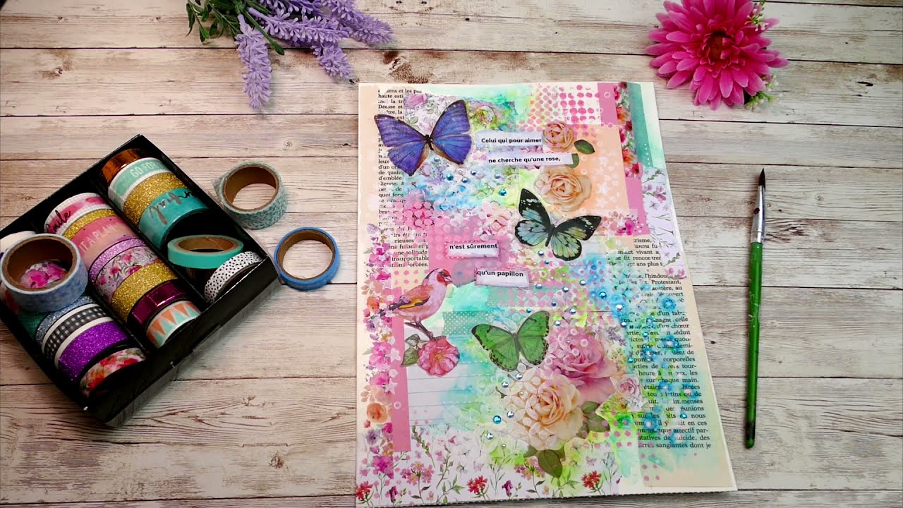 MON ART JOURNAL ENCHANTÉ - ART JOURNAL EN FRANÇAIS FACILE À FAIRE