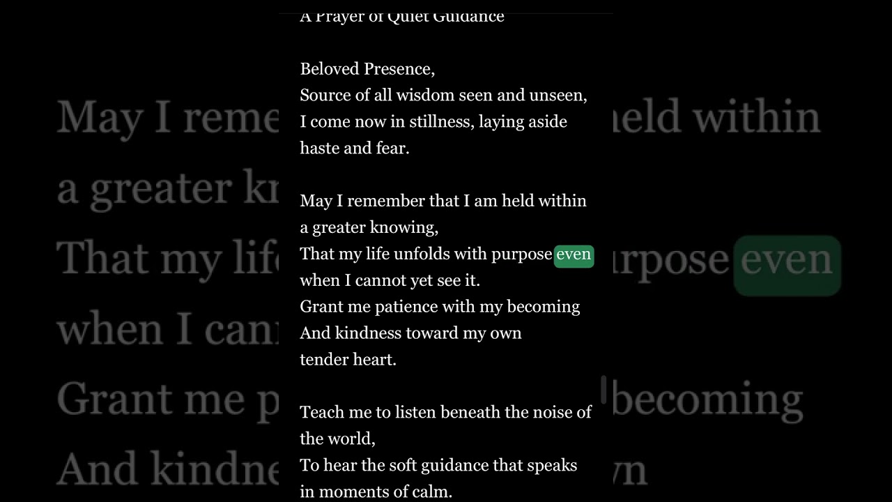 Spiritual affirmations with prayer 