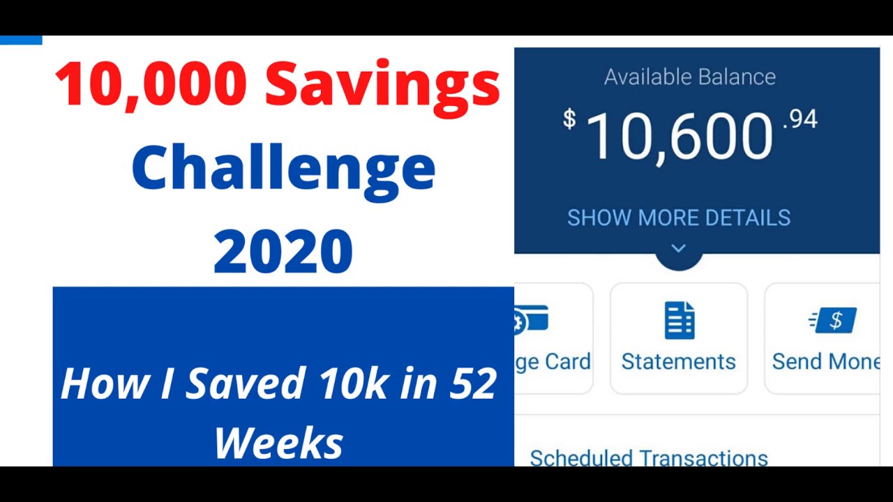 10k 52-Week Money Saving Challenge 2020: How I Saved 10k Easy