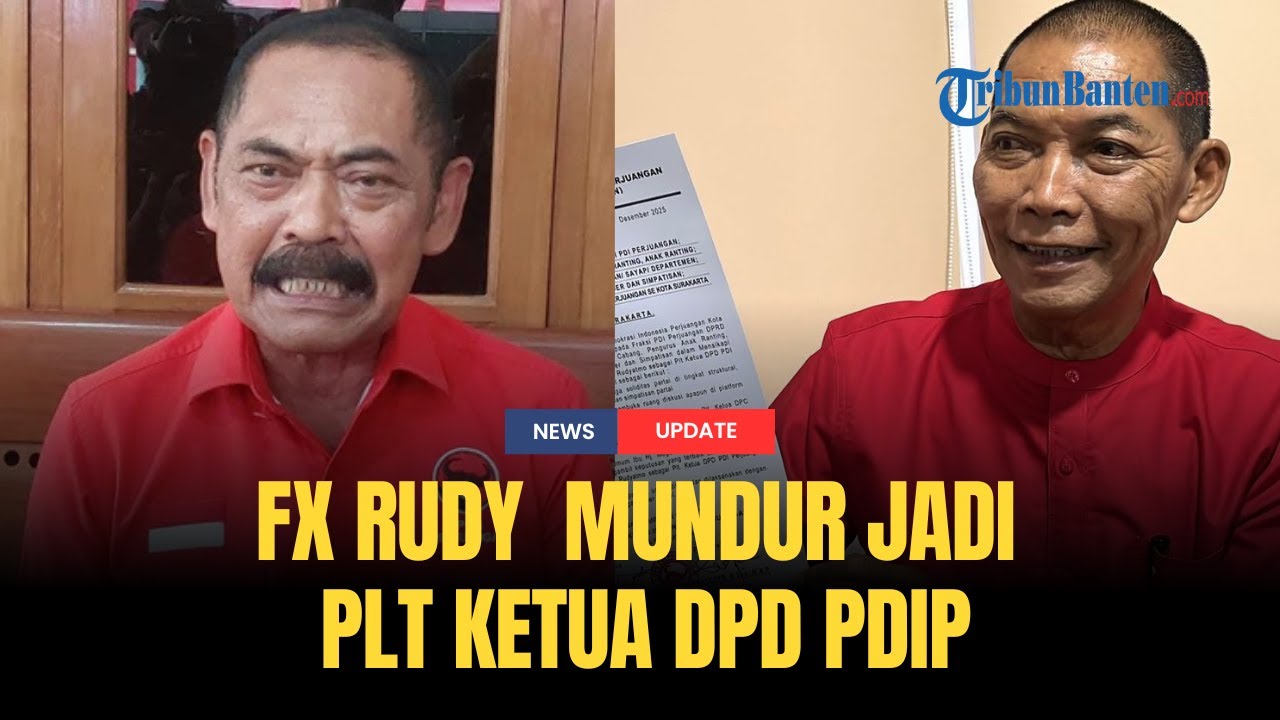 🔴Alasan FX Rudy Mundur Jadi Plt Ketua DPD PDIP,  Sampaikan Permohonan Maaf ke Mega