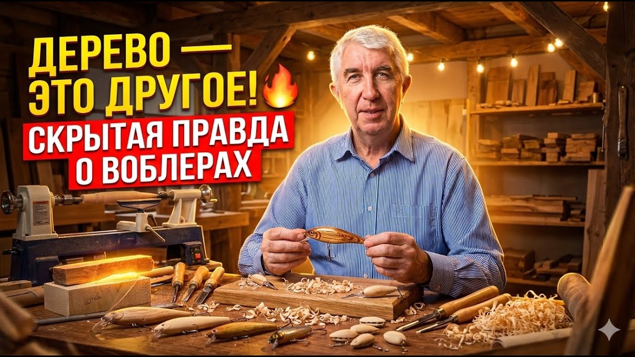 Воблеры с душой: Почему я делаю их только из дерева