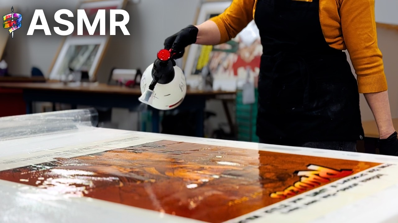 ASMR | Cleaning a Vintage Movie Poster