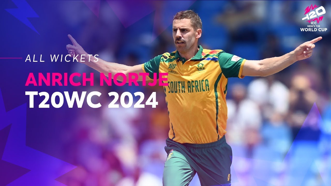Every Anrich Nortje wicket at T20WC 2024