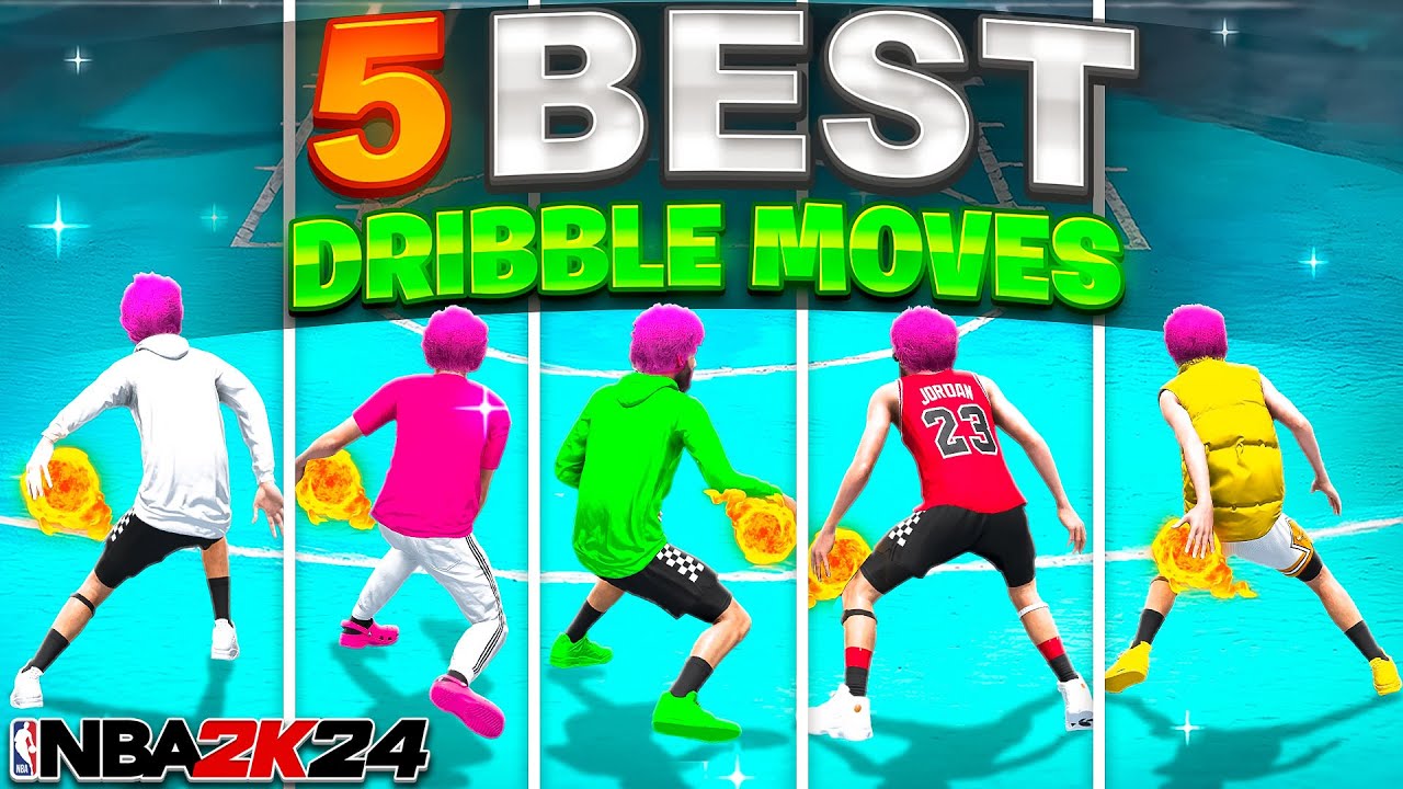 5 ADVANCED DRIBBLE MOVES to become a PRO DRIBBLER on NBA 2K24
