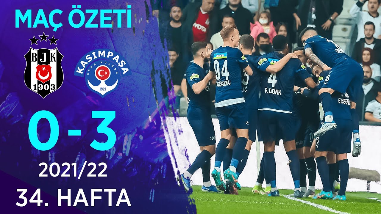 Beşiktaş 0-3 Kasımpaşa MAÇ ÖZETİ | 34. Hafta - 2021/22