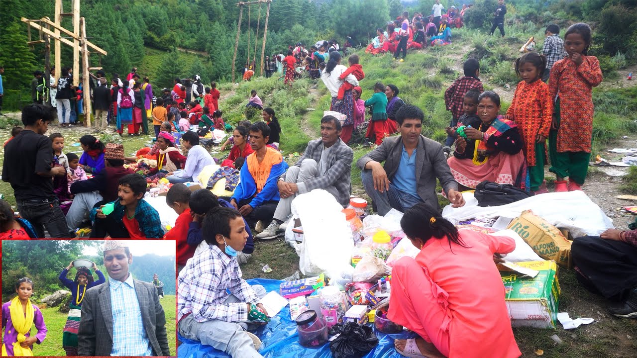 dharme went with family in ''Open-air Market'' held in village specific public space@ruralnepall