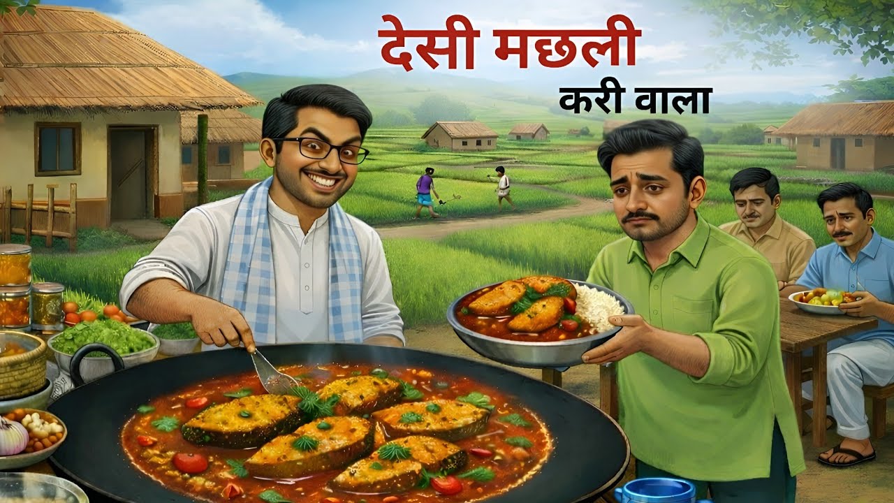 देसी फिश करी वाला | Desi Fish Curry Wala | hindi kahani | kahaniyan | cartoon story