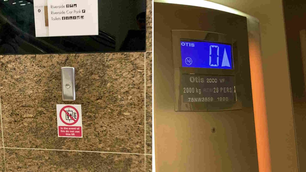 Duplex 1998 OTIS 2000 VF Lifts at the Entrance in The Oracle / Reading #lift #elevator