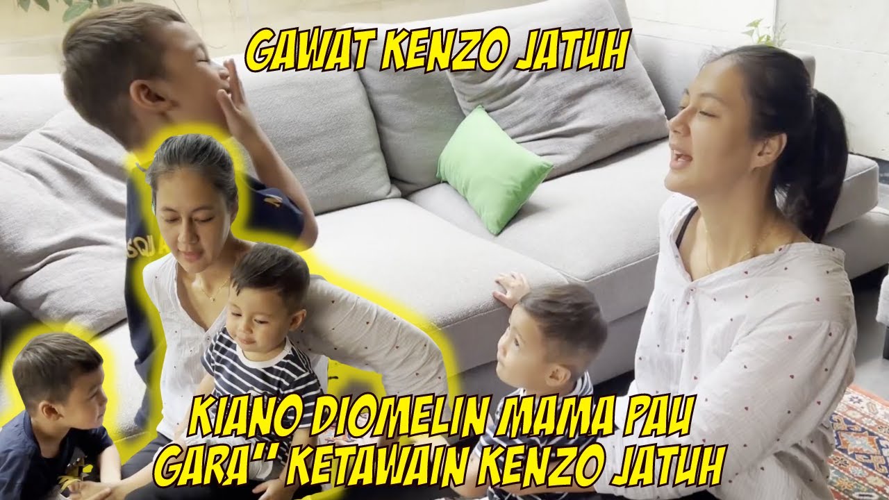 KIANO DIOMELIN MAMA PAU KENZO JATUH BUKAN DITOLONGIN MALAH DIKETAWAIN KOCAK BANGET KELAKUAN KIANO