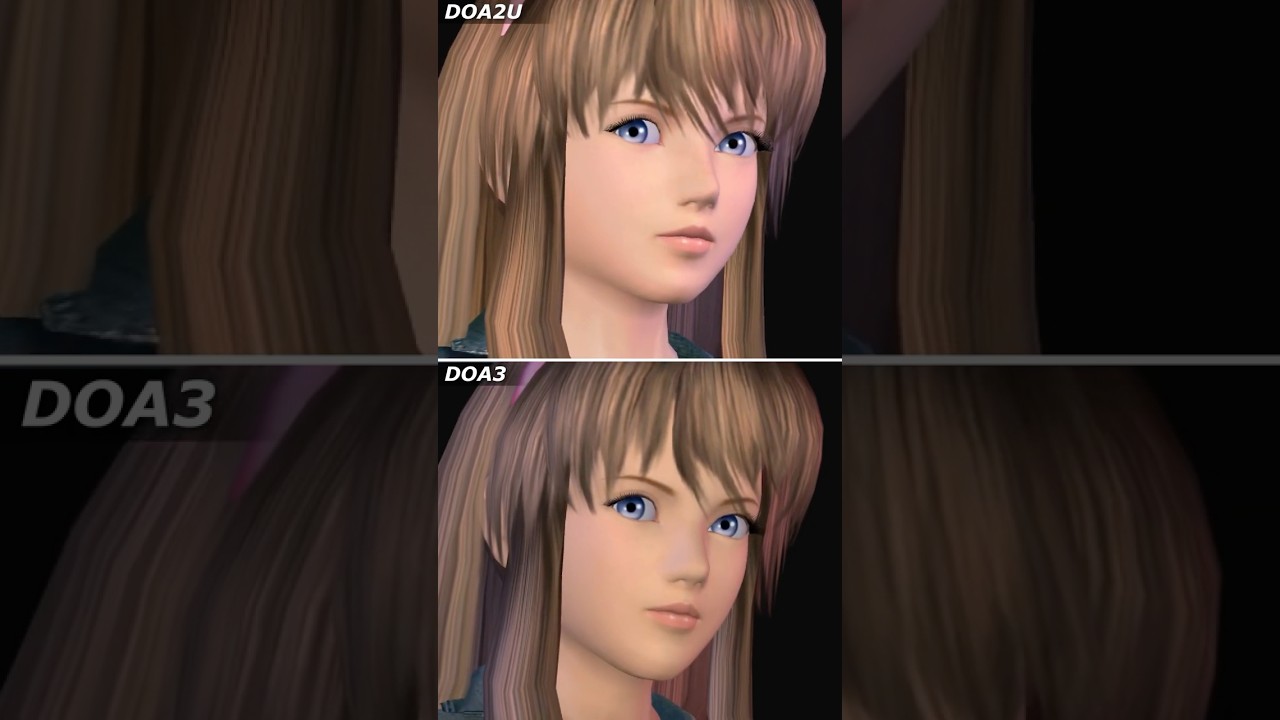 DOA3 vs DOA2U Face Comparison