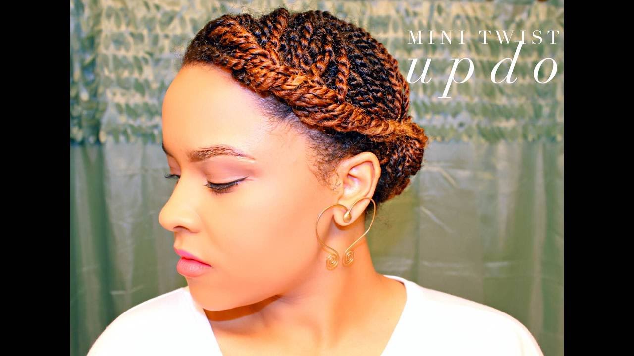 Mini Twists  Updo | 4A Natural Hair