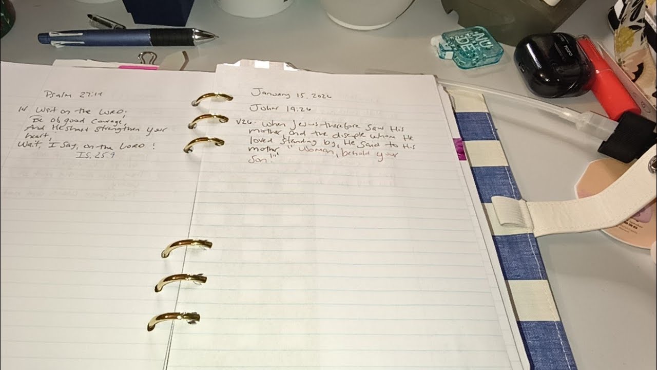 January 15, 2026 | John 19:26 & Revelation 3:12 | Scripture Writing Plan | New Day, New Year 