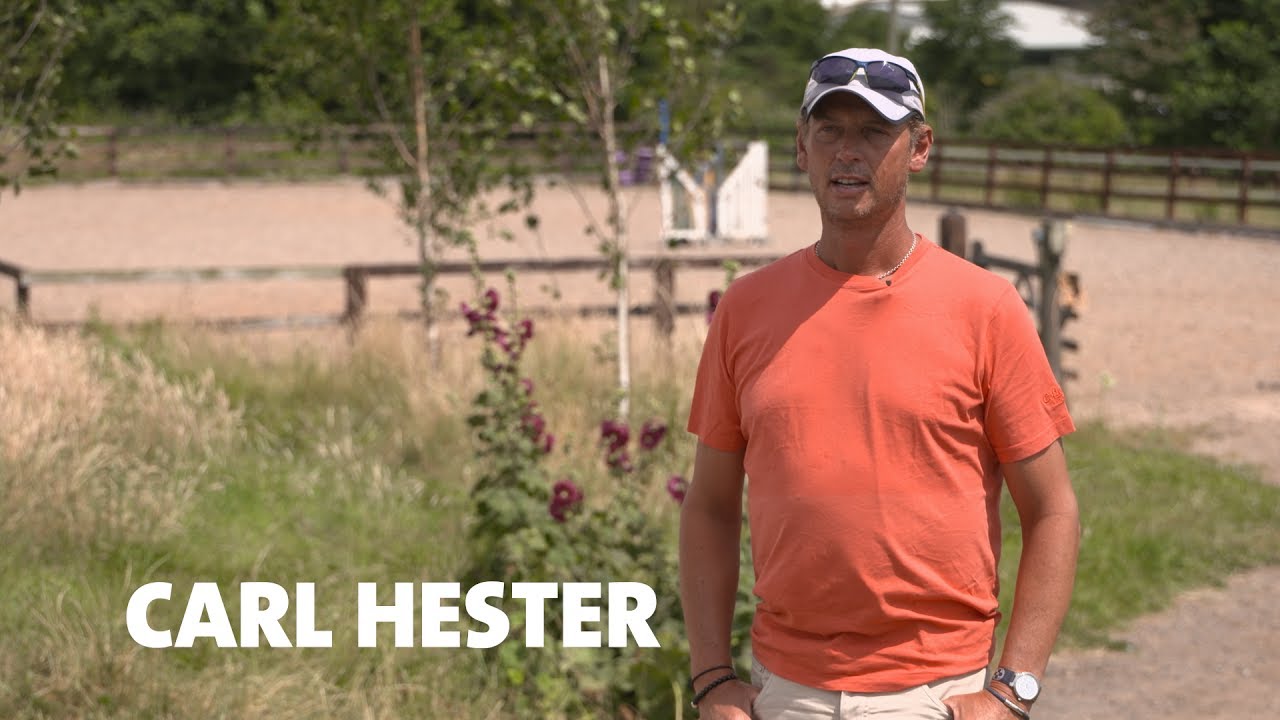 Carl Hester trains Dressage #BurghleyPony for Land Rover Burghley Horse Trials