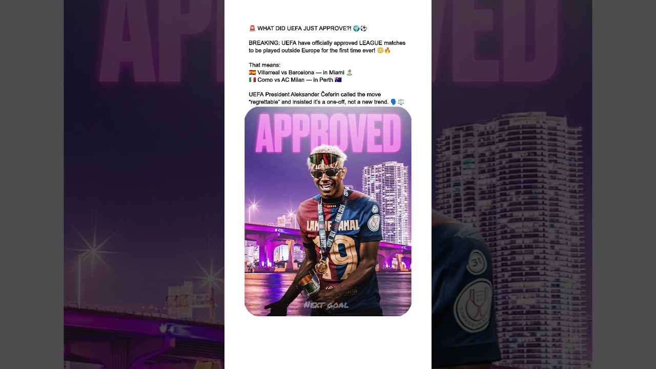 UEFA BREAKS TRADITION!