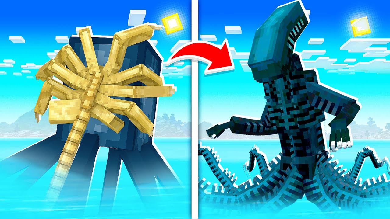 *NOVO* FACE HUGGER INFECTOU O MINECRAFT (incrível) 😷 Parte 2