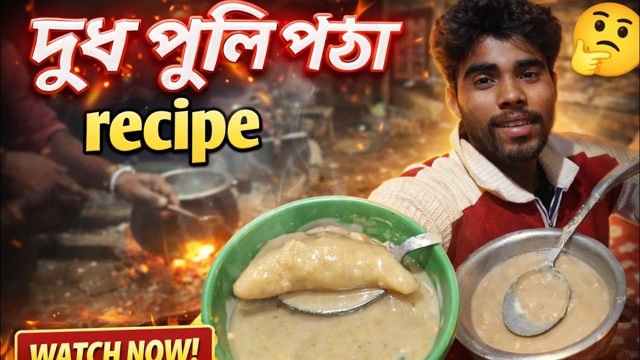 দুধ পুলি পিঠে  করে দেখালাম _ কেমন হয়েছে অবশ্যই বলবে 