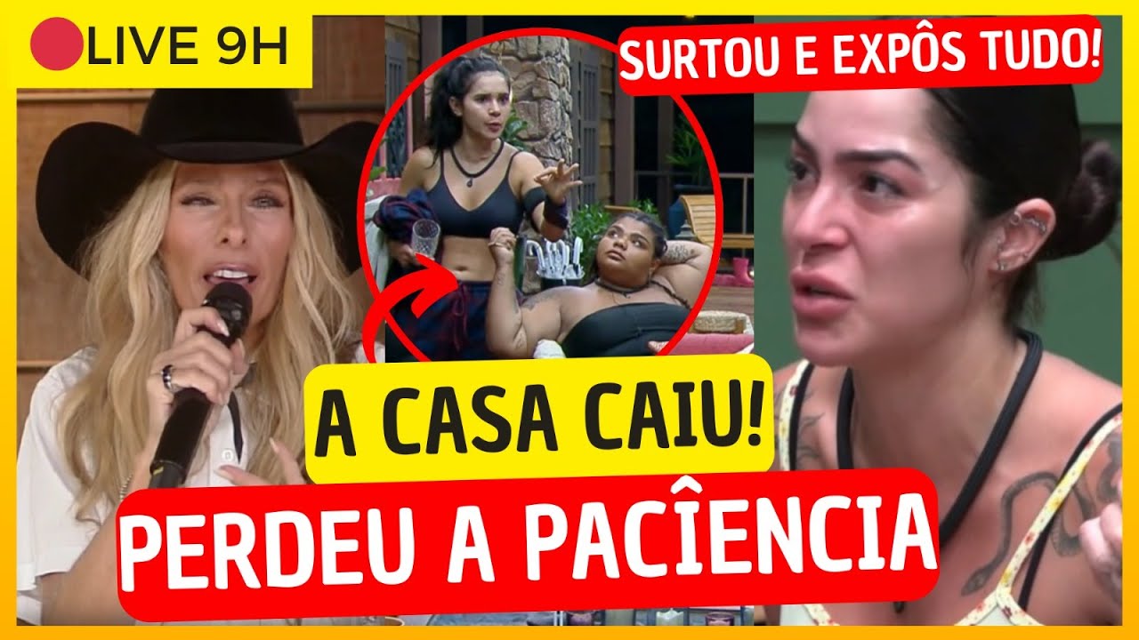 🔴EITA! Luana EXPÕE Gizelly e Flora para Sacha que se REVOLTA! Galisteu PERDE A PACIÊNCIA ao vivo!