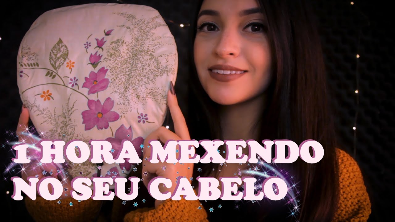 ASMR HIDRATAÇÃO DE CABELO: Lavagem, Scalp Massage, Creme ♡ Quase 1 Hora de Cabeleireiro, ASMR BR