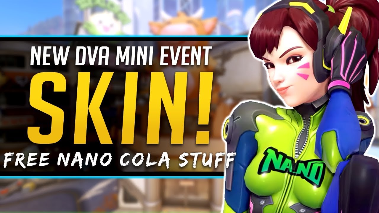 Overwatch FREE SKIN - NEW DVA MINI EVENT -The Nano Cola Challenge