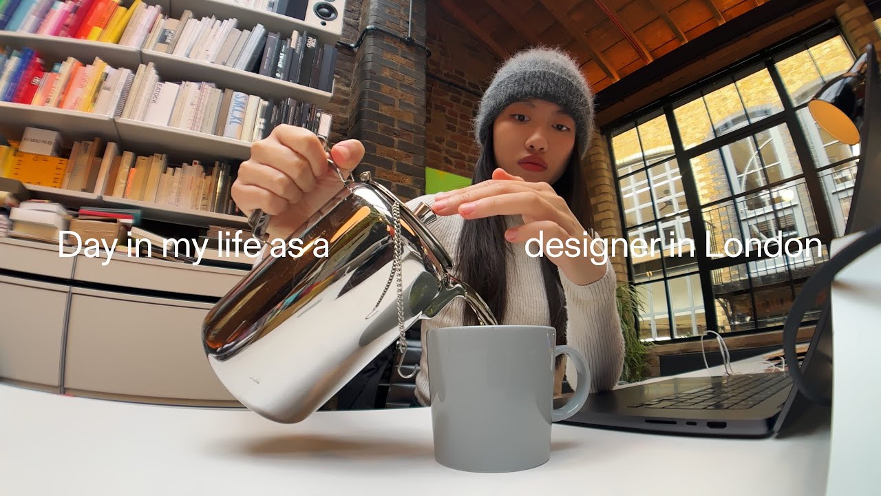 Day in my life as a designer in London | My 9 to 6, Brewing Tea, Gift Shopping | Vlog