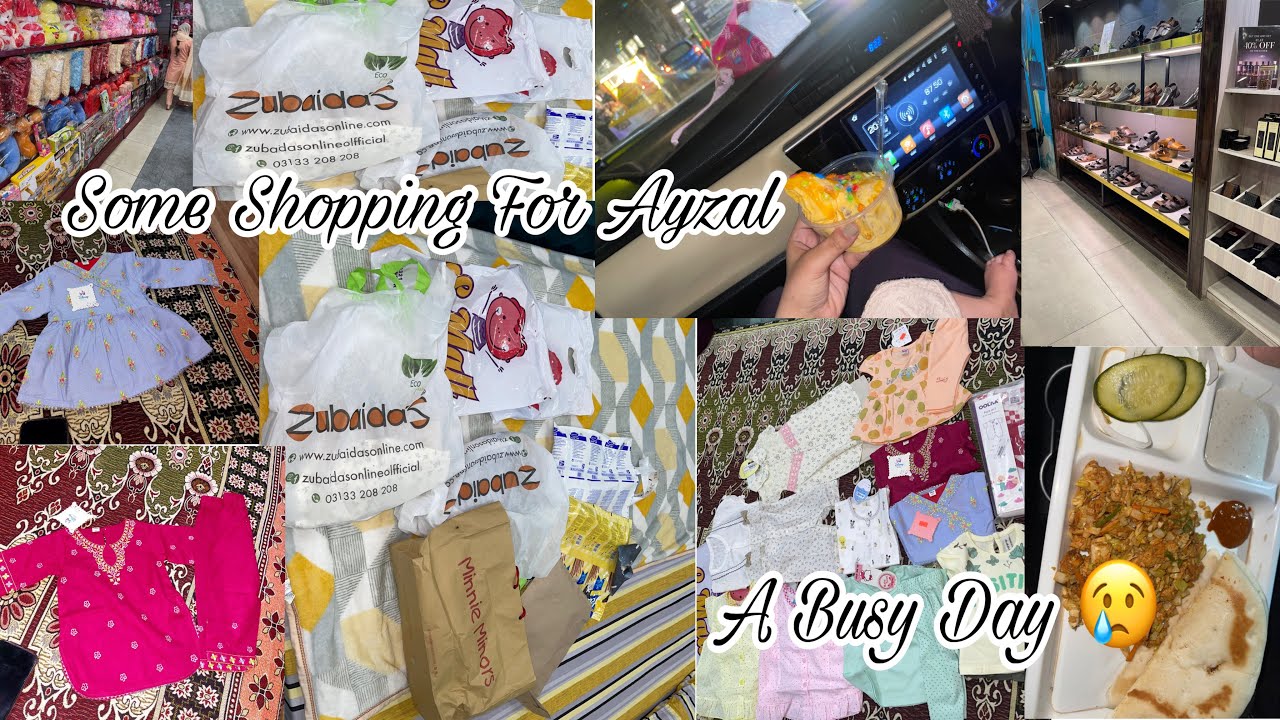 Some shopping for ayzal from Minnie minors | Zubaidas | bacha party | Baby shopping haul