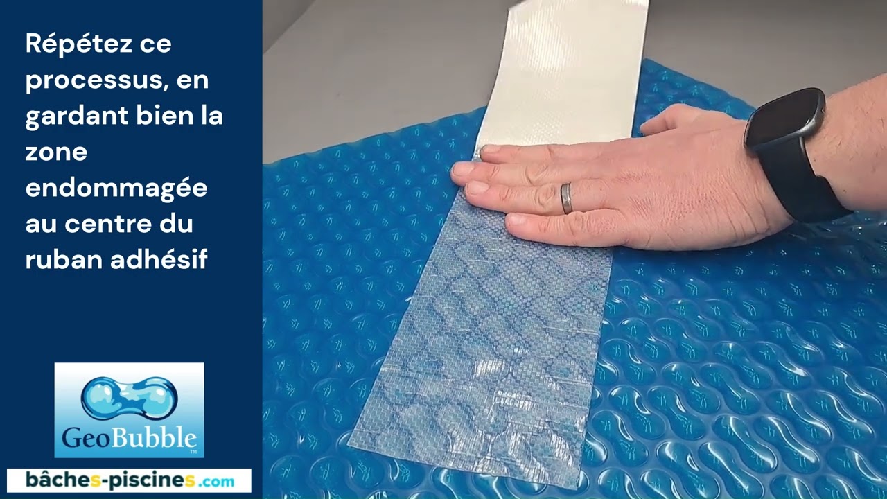 Réparer une bâche piscine déchirée ou trouée