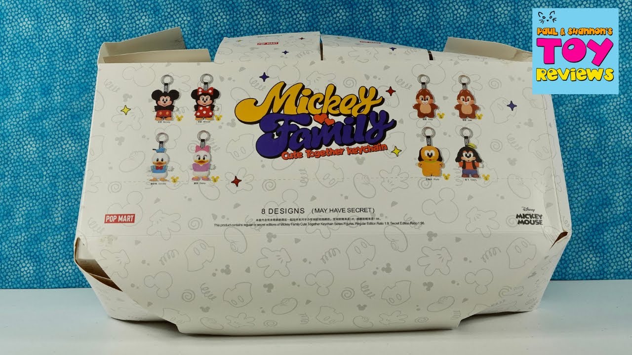 Disney Mickey Family Cute Together Blind Boy Plush Keychain Pop Mart Unboxing