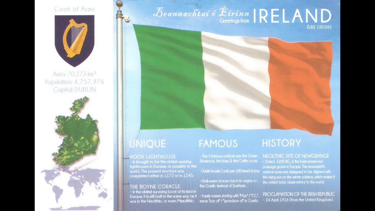 Amhr&aacute;n na bhFiann - National anthem of Ireland