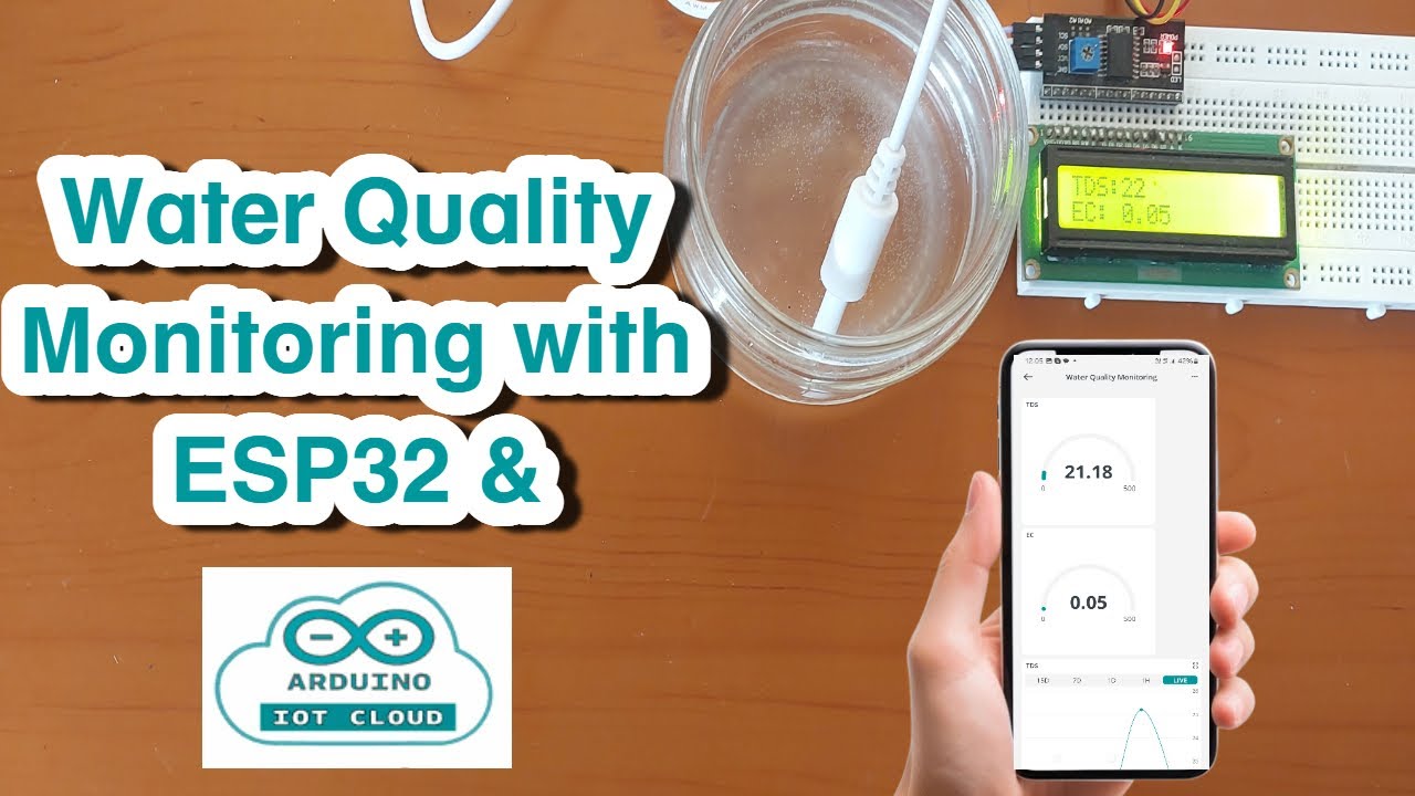 Интеллектуальный мониторинг качества воды с помощью датчика TDS, ESP32 и Arduino IoT Cloud | Прое...