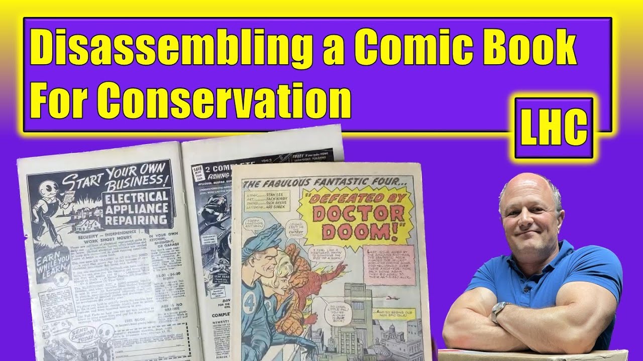 The Art of Dismantling Comic Books for Conservation!