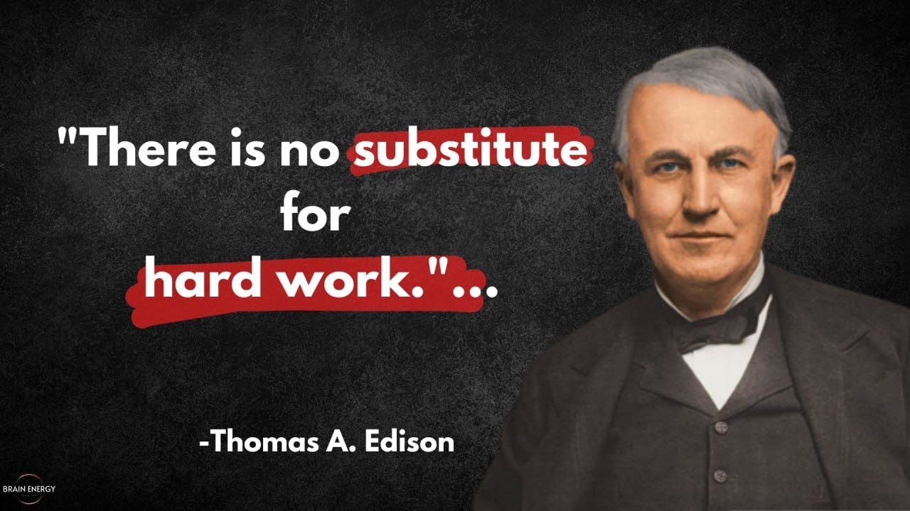 Thomas Edison's Top 20 Quotes for Success and Achievement | thomas alva edison quotes |