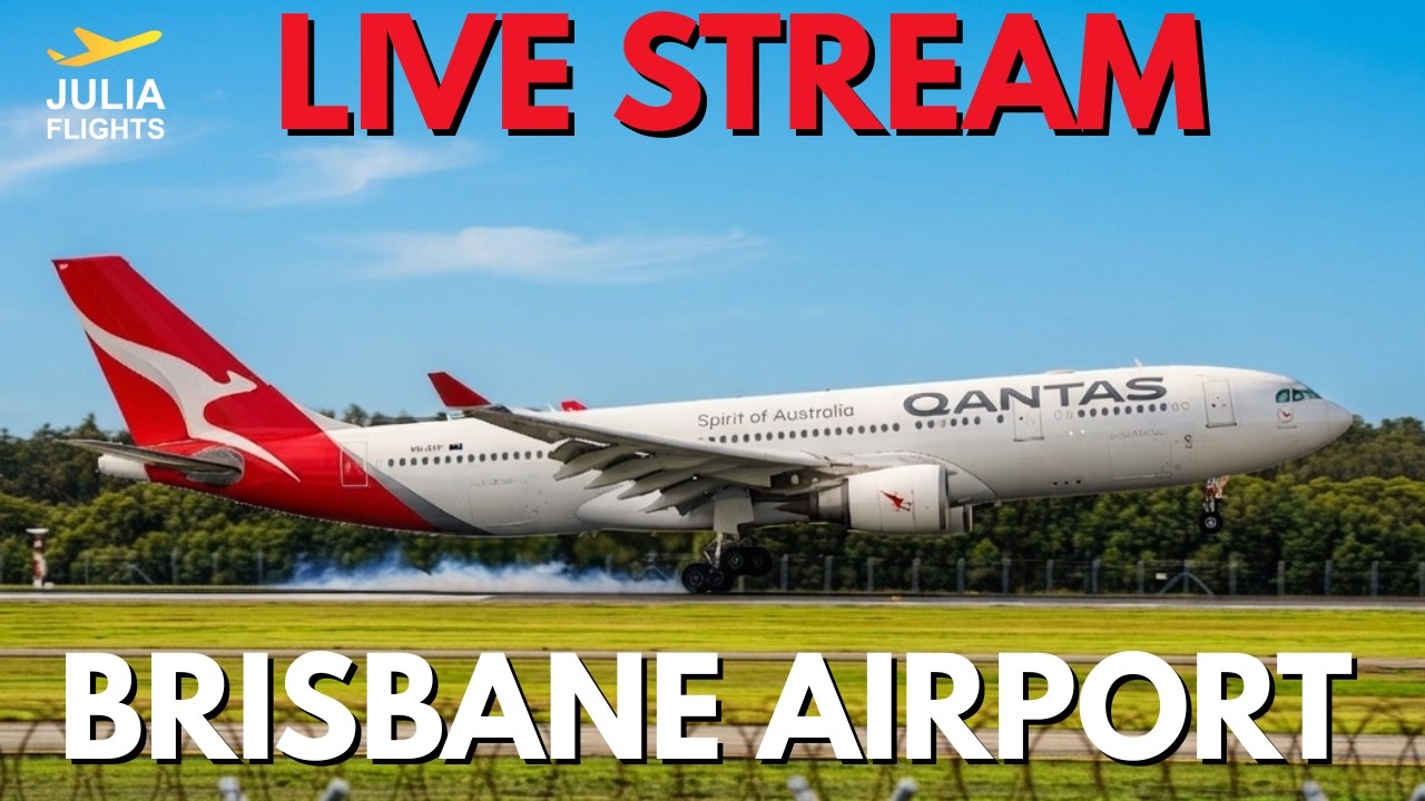 🔴BRISBANE AIRPORT Plane Spotting + Live ATC - 9.8.26🔴