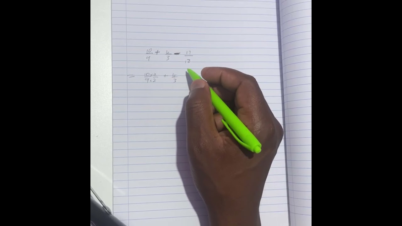 Grade 8 adding and subtracting fractions 