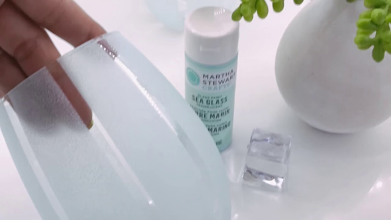 DOLLAR TREE DIY - SEA GLASS TECHNIQUE ON A DOLLAR TREE CUP