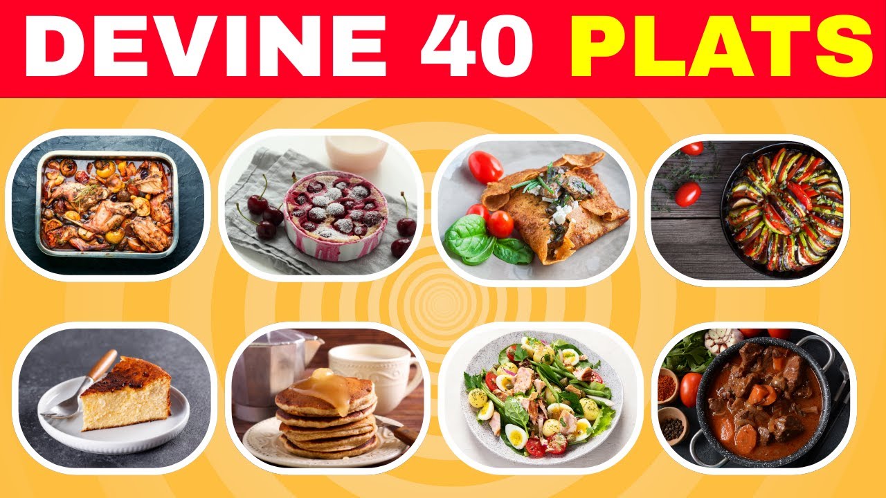 Devine 40 PLATS de FRANCE en 10 SECONDES 🍔🤔 | Quiz  Plats Populaires