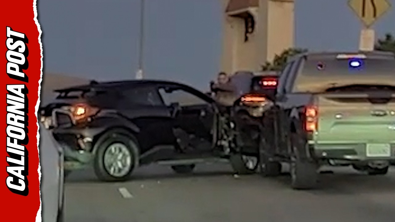 Dramatic Footage Shows California ICE shooting Gang Member Who 'Weaponized' His Vehicle