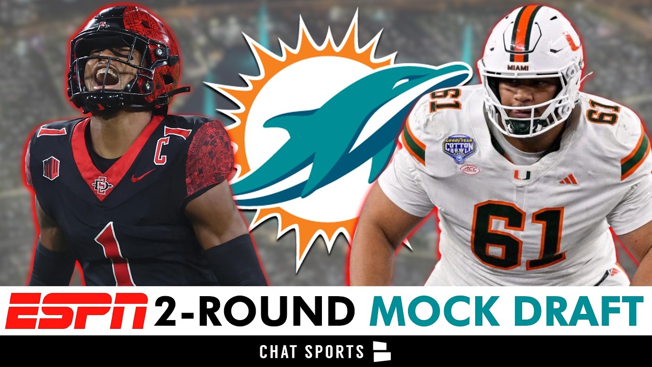 Miami Dolphins Will GO NUTS Over The New ESPN 2026 NFL Mock Draft