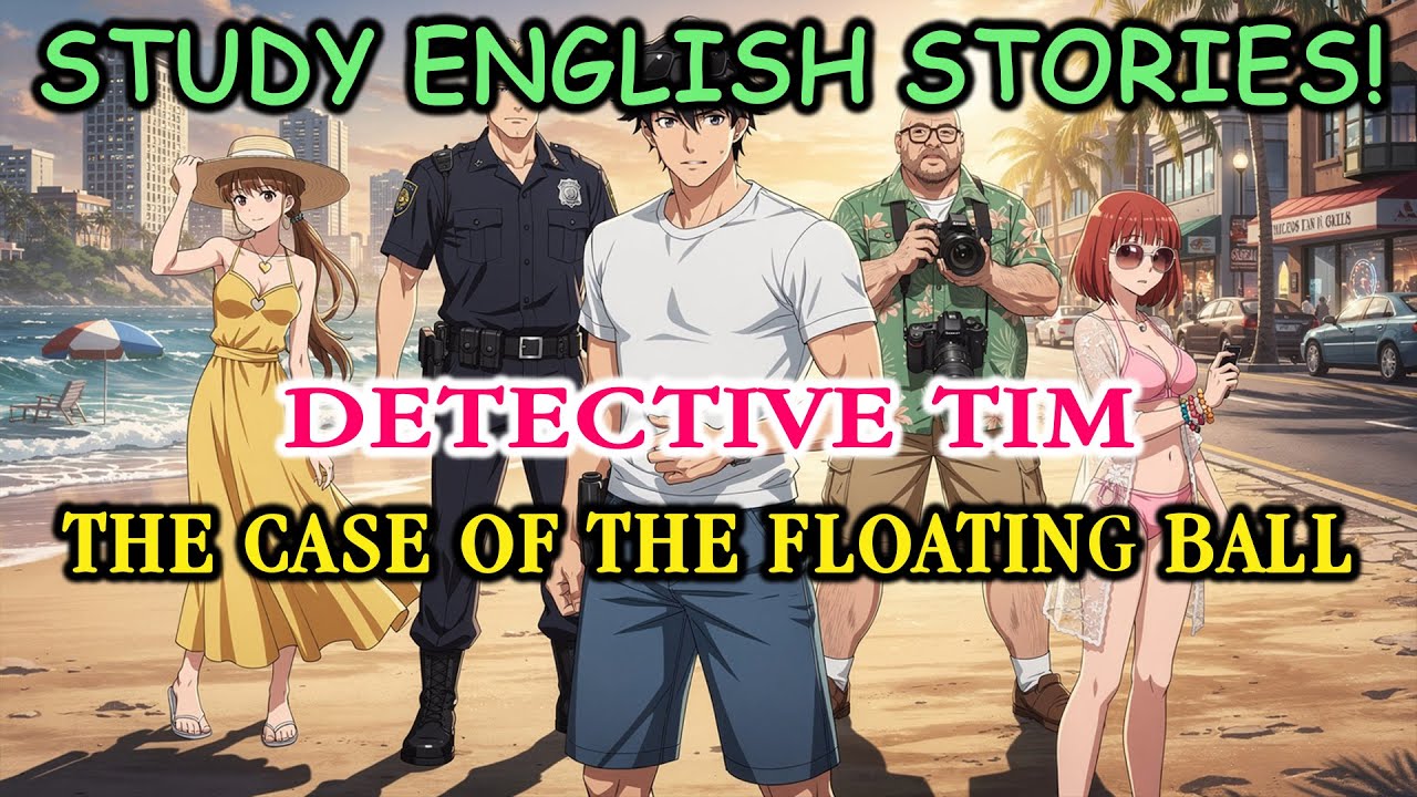 English Listening Practice: Detective Tim and the Case of the Floating Ball #EnglishLessons