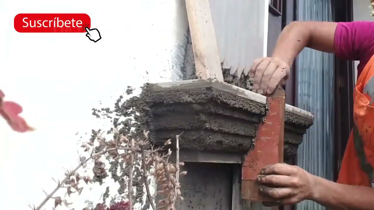 COMO HACER REPISA DE CEMENTO|HOW TO MAKE A CEMENT SHELF