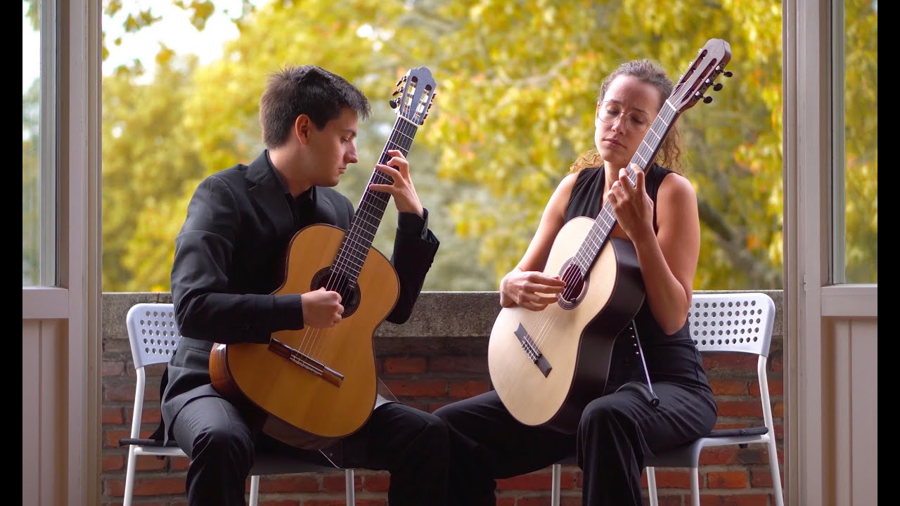 J. S. Bach - Prelude and Fugue N°1 in C major from the Well-Tempered Clavier - Duo Hybla