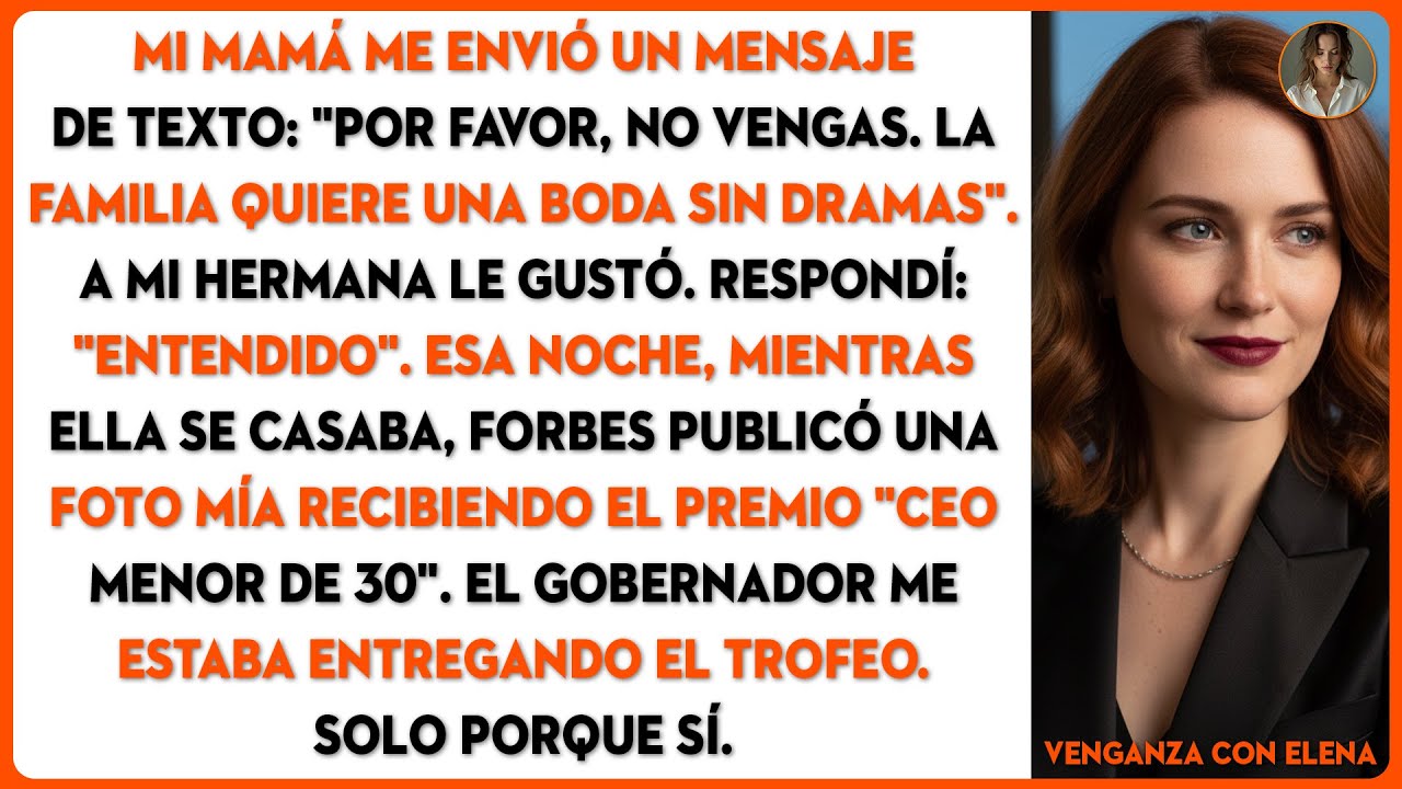 Mi mamá me envió un mensaje de texto: 