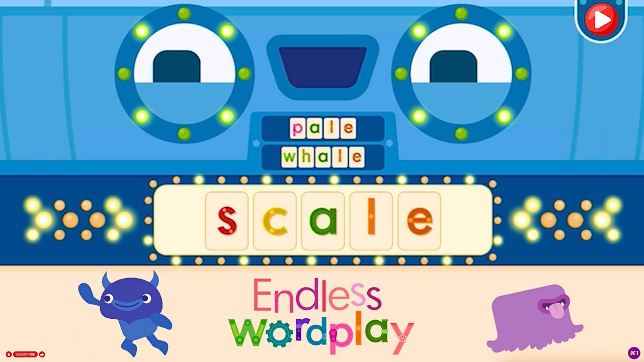 Endless Wordplay Series: Dive into Reading and Spelling with PALE, WHALE & SCALE | Fun Learning
