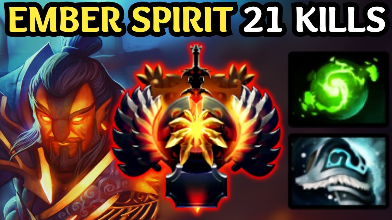 🔥 EMBER SPIRIT Mid Meta — 21 KILLS Insane Mobility & Damage 🔥 Dota 2