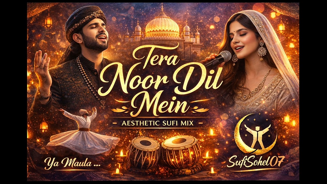 Tera Noor Dil Mein – Aesthetic Sufi Mix | Heart Touching Qawwali Remix 2026